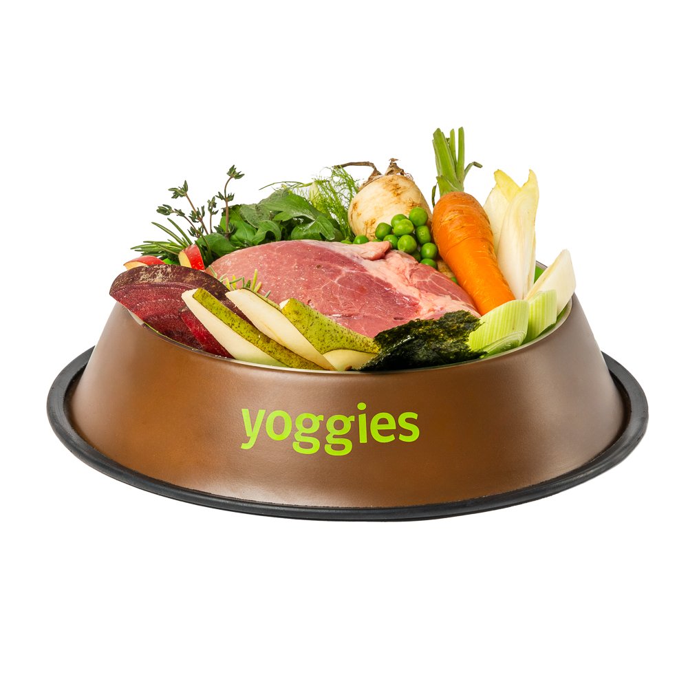 Yoggies kaldpresset hundefôr ibérico svin med epler, 5 kg sekk