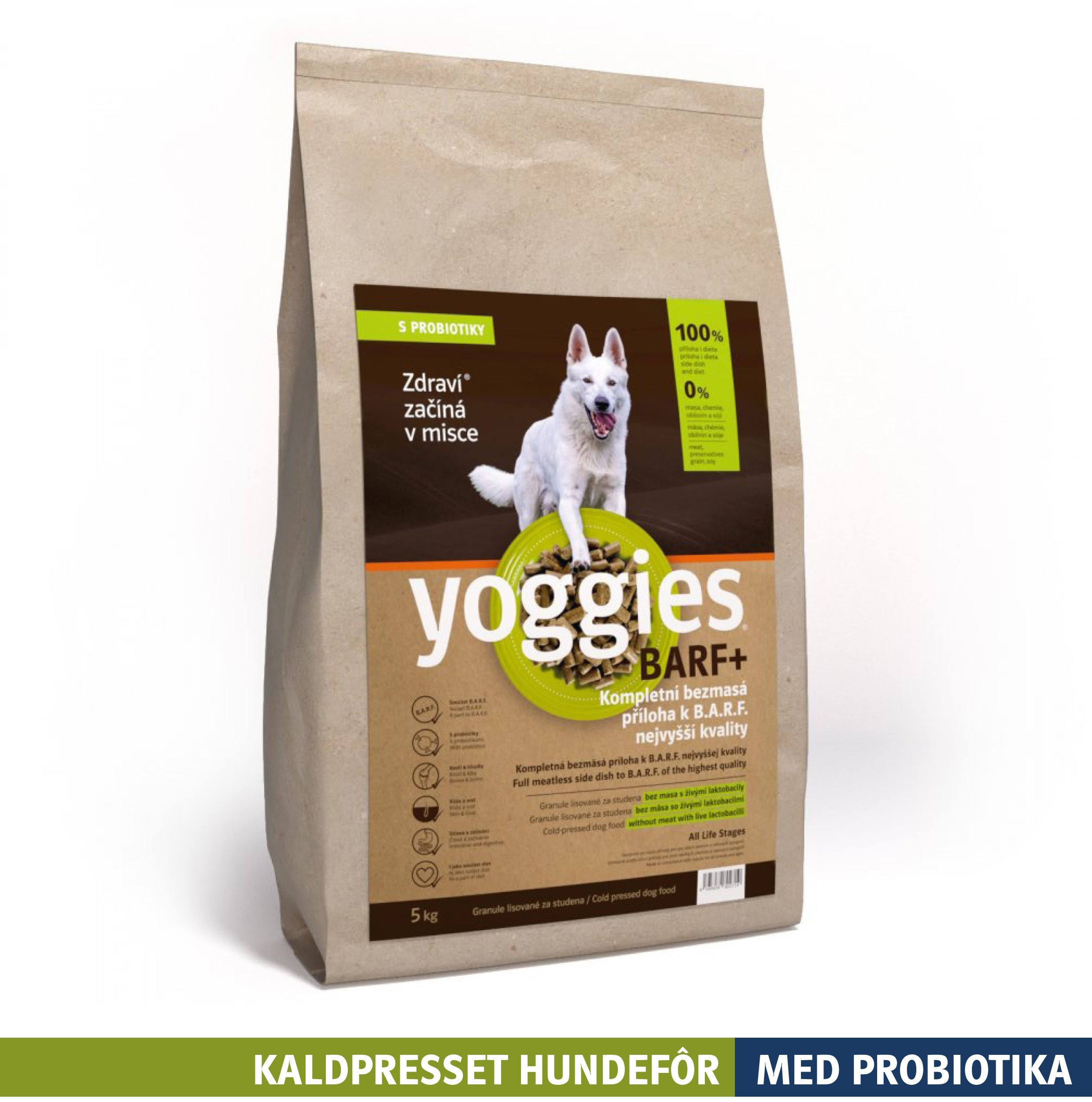 BARF+ tilbehør til kjøtt - kaldpresset hundefôr YOGGIES