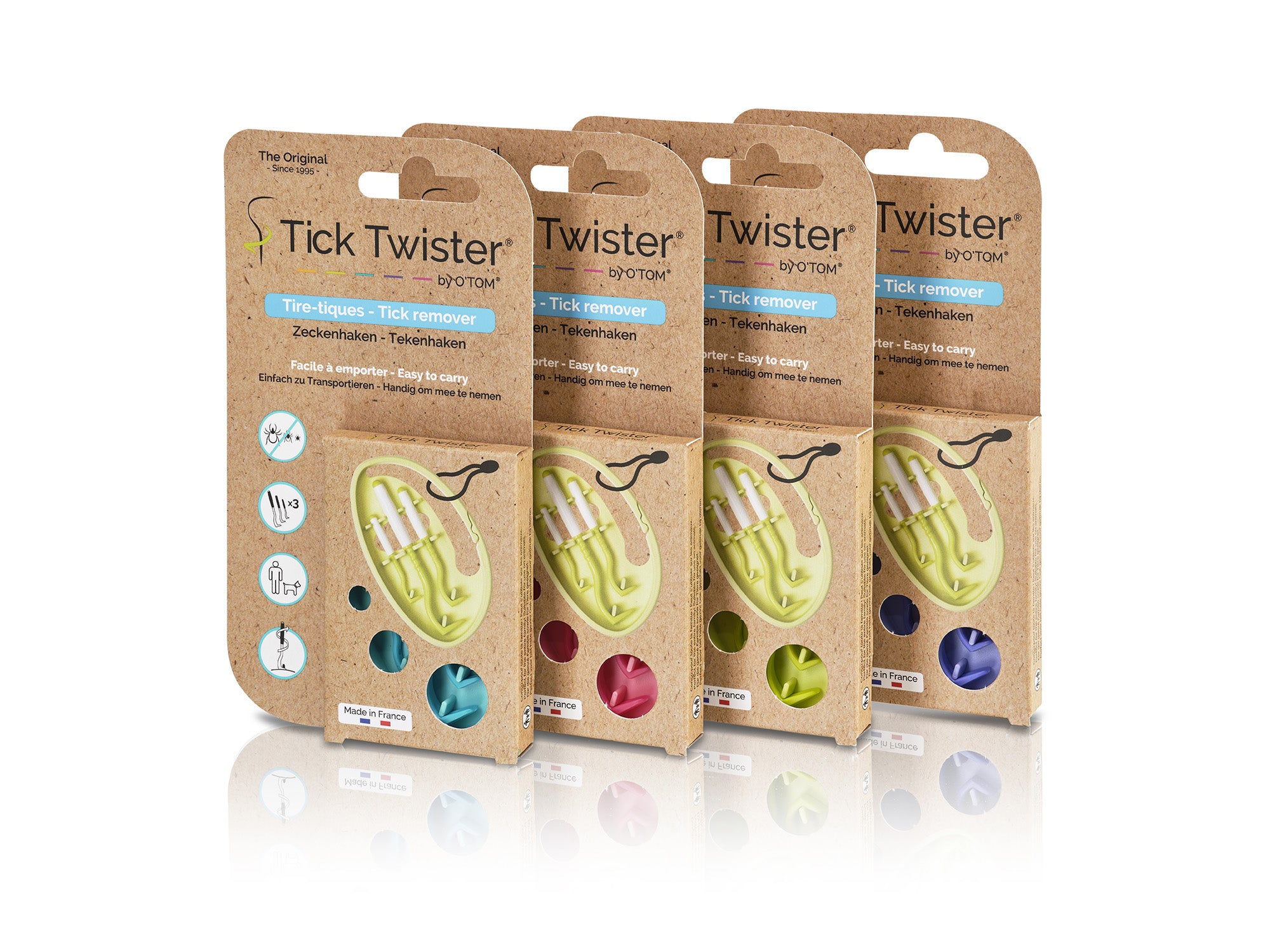 Flåttfjerner CLIPBOX TICK TWISTER® - 3 pack