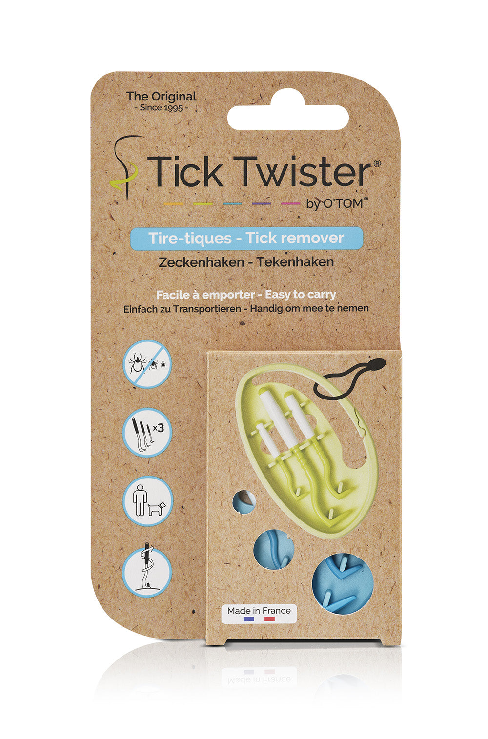 Flåttfjerner CLIPBOX TICK TWISTER® - 3 pack