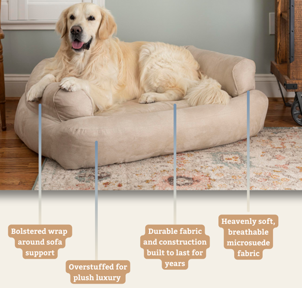 Overstuffed sofa