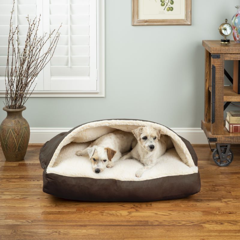 Luxury Cozy Cave® Dog Bed hundeseng FIRKANTET
